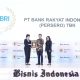 BRI mendapat penghargaan Bisnis Indonesia Award (BIA) 2024 sebagai perusahaan berkinerja terbaik untuk kategori Bank Persero. (DOK. BRI)