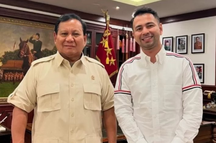 Raffi Ahmad dan Prabowo Subianto. (Instagram @raffinagita1717)