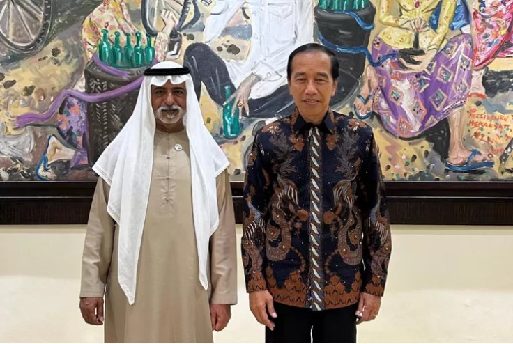 Menteri UEA ke Rumah Jokowi (akun X @jokowi)