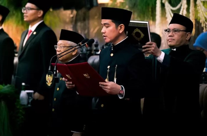 Gibran Rakabuming Raka resmi dilantik sebagai Wakil Presiden 2024-2029, di tengah viralnya isu Fufufafa. (Instagram/gibran_rakabuming)
